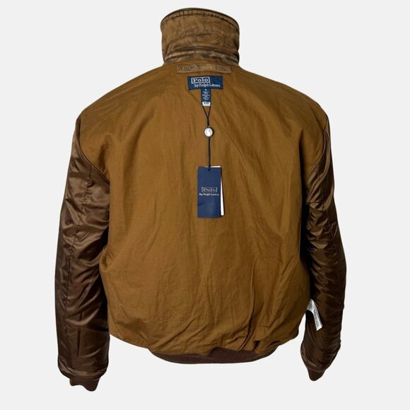NWT Polo ralph lauren Leather Flight Jacket Sz Large L - Picture 11 of 15